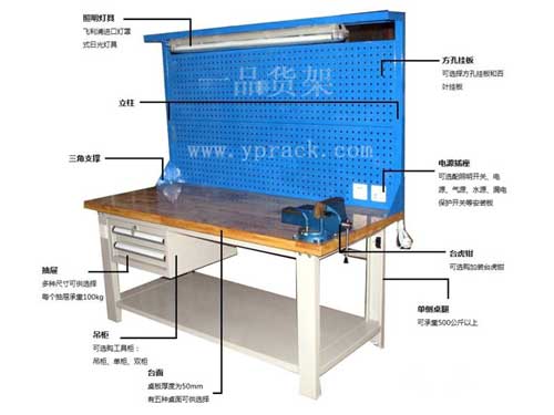 重型工作臺(tái)分解圖